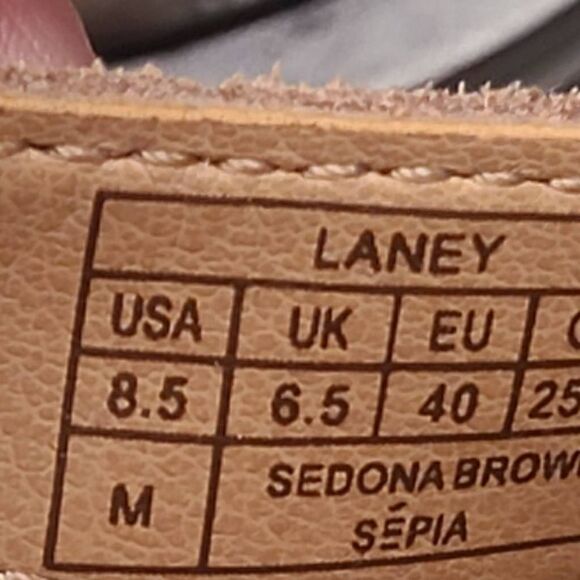 Earth Origins Laney Leather Sling Back Sandal Sedona Brown Comfort - Picture 2 of 10